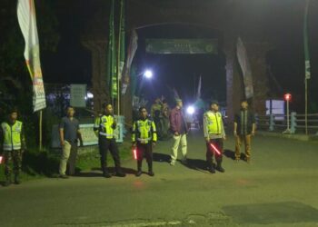 Polsek Sumoroto Laksanakan Pengamanan Sima’an Al Quran dan Dzikrul Ghofilin Mantab Rabu Pahing