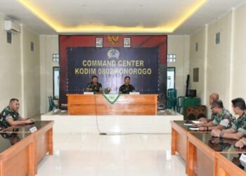 Dandim 0802/Ponorogo Sambut Kedatangan Tim Wasrik Itdam V/ Brawijaya