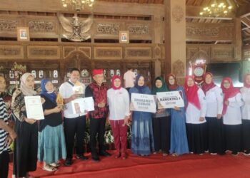 Desa Gegeran Sukorejo Raih Ranking Satu Festival Karawitan TP PKK Kabupaten Ponorogo tahun 2023