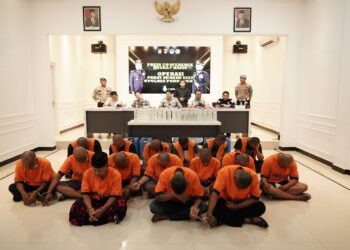 Selama Operasi Pekat, Polres Ponorogo Berhasil Ungkap 22 Kasus Dengan Tersangka 19 Orang