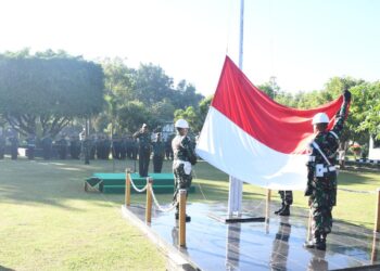 Kodim 0802/Ponorogo Gelar Upacara Bendera 17 Mei 2023