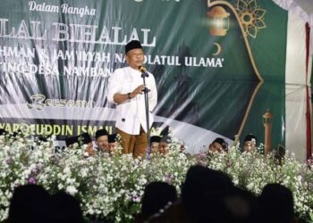 Bupati Ponorogo Hadiri Halalbihalal dan Pelantikan Pengurus Ranting NU Nambangrejo
