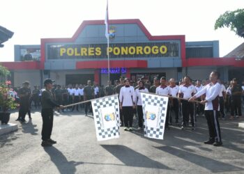 Dandim 0802/Ponorogo : Olahraga Bersama Wujudkan Sinergitas TNI Polri