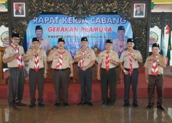 Plt. Bupati Bangkalan Membuka Rapat Kerja Cabang Gerakan Pramuka Kwartir Cabang Bangkalan Tahun 2023
