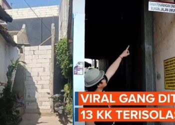 Warga Ponorogo Menembok Jalan yang Menjadi Akses 13 Kepala Keluarga