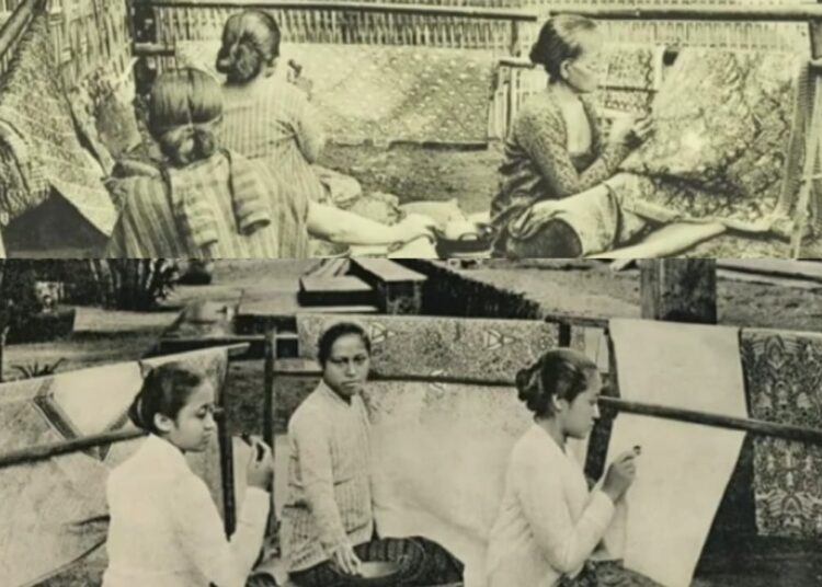 Pengrajin Batik Tempo Dulu.