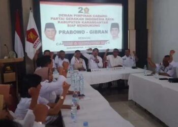 Gerindra Karanganyar Usulkan Duet Prabowo-Gibran untuk Pilpres 2024