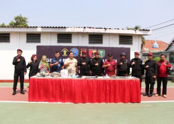 Lapas Kelas I Madiun Gelar Apel Gabungan Wujud Perangi Penyalahgunaan Narkotika