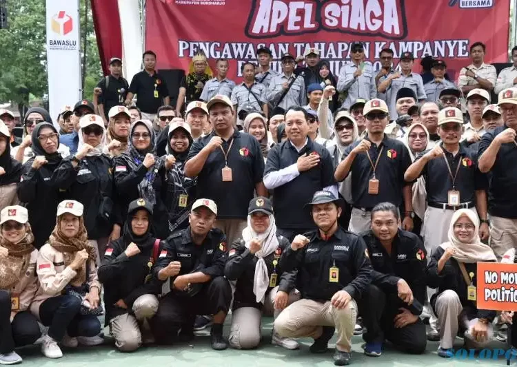 Bawaslu Sukoharjo Gelar Apel Siaga Jelang Pemilu