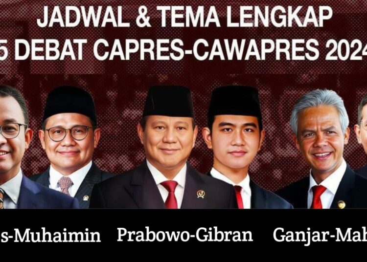 KPU Tetapkan Jadwal dan Tema Debat Capres-Cawapres Pilpres 2024