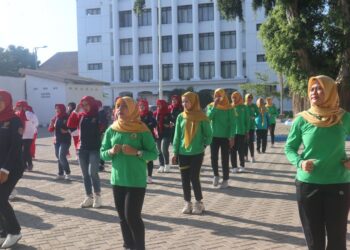 DWP Rutan Ponorogo Semarakkan Hari Ibu & Bela Negara lewat Senam & Lomba Tradisional