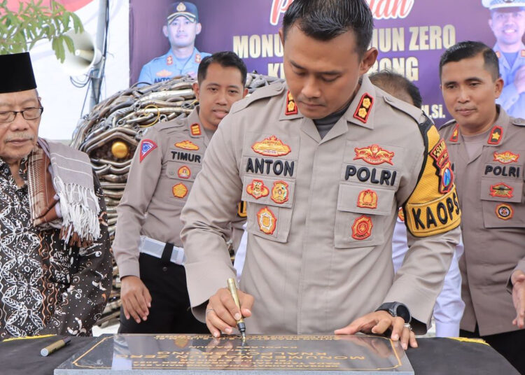 Diresmikan Kapolres Madiun, Madiun Zero Knalpot Brong Berdiri di Simpang 4 Dumpil