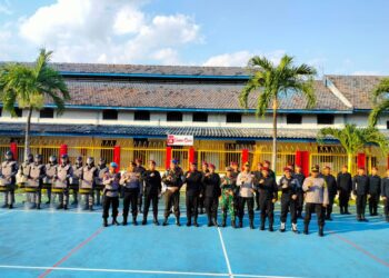 Rutan Ponorogo Siap Hadapi Nataru dan Pemilu 2024 Usai Gelar Apel Gabungan