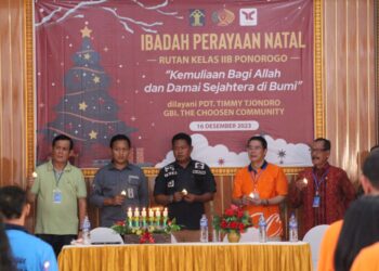Rutan Ponorogo Gelar Perayaan Natal Bersama GBI The Chiosen Community