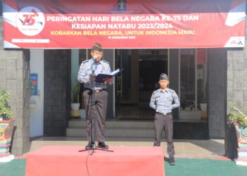 Lapas Pemuda Madiun Gelar Upacara Peringatan Hari Bela Negara Ke-75 dan Siap Sambut Nataru