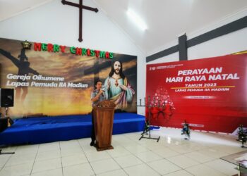 WBP Lapas Pemuda Madiun Rayakan Natal dengan Penuh Khidmat