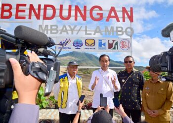 Presiden Jokowi Tinjau Progres Pembangunan Bendungan Mbay, Strategi Wujudkan Kedaulatan Pangan
