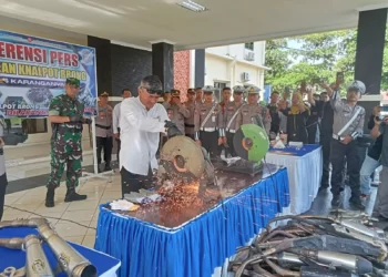 Polres Karanganyar Intensifkan Operasi Knalpot Brong Jelang Kampanye Umum
