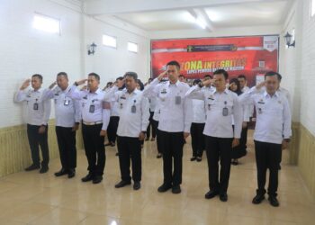 Lapas Pemuda Madiun Teguhkan Komitmen dalam Apel Awal Tahun Kemenkumham