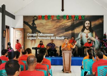 Lapas Pemuda Madiun Gelar Bimbingan Kerohanian bagi Warga Binaan Kristen