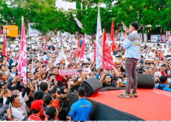 Kaesang Pangarep Ajak Ribuan Kader PSI Ramaikan Kampanye Terbuka di Solo