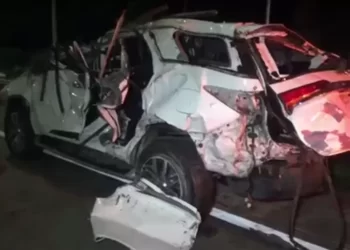 Tragis !! Disetiri Anak, Fortuner Gus Aab Jungkir Balik