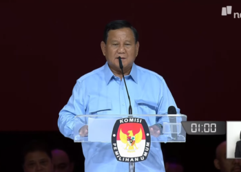 Calon Presiden Prabowo Subianto dalam Debat Capres