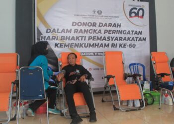 Hari Bhakti Pemasyarakatan ke-60 Lapas Pemuda Madiun Berikan Kado Solidaritas Melalui Donor Darah