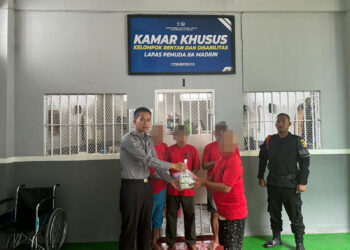 Lapas Pemuda Madiun Bagikan Perlengkapan Mandi untuk Penuhi Hak WBP