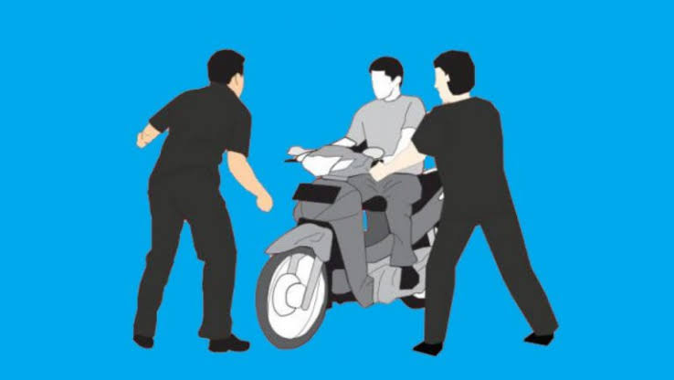 Motor Dirampas 6 OTK Ketika Pulang dari Gereja, Korban Hanya Bisa Pasrah