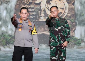 Kapolri Bersama Panglima TNI Tinjau Persiapan Pengamanan World Water Forum Ke-10