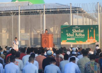 Lapas Pemuda Madiun Gelar Sholat Idul Adha 1445 Hijriyah