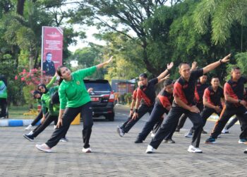 Peringati Hari Pengayoman ke-79, Lapas Pemuda Madiun Gelar Senam Bersama dan Pemeriksaan Kesehatan