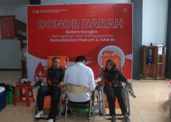 Peringati Hari Pengayoman ke-79, Lapas Pemuda Madiun Gelar Donor Darah Bersama PMI