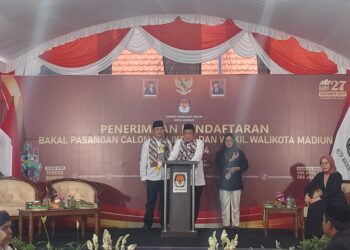 Resmi Mendaftar di KPU, Ini Komitmen Pasangan Bonie Laksmana – Bagus Rizki di Pilkada Kota Madiun 2024
