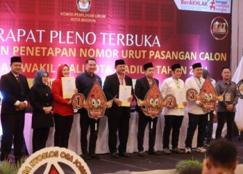 Persaingan Semakin Seru! KPU Madiun Tetapkan Nomor Urut Paslon