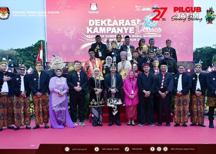 KPU Jatim Gaungkan Kampanye Damai Pilgub 2024