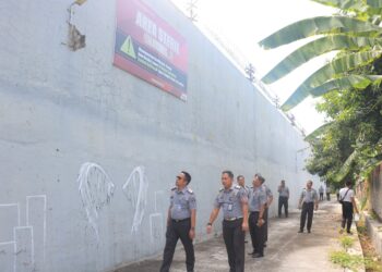 Pastikan Keamanan, Lapas Pemuda Madiun Gelar Pengecekan Menyeluruh di Area Brandgang