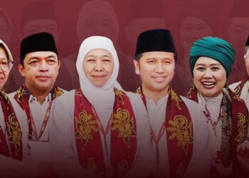 Survei Terkini: Khofifah-Emil di Puncak dengan 61%, Risma-Gus Hans 26%, Luluk-Lukman 2,2%