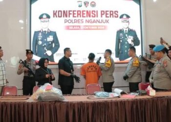 Serahkan Diri ke Polres Nganjuk, Pembunuh Calon Pengantin Pria Diantar Oleh Keluarganya