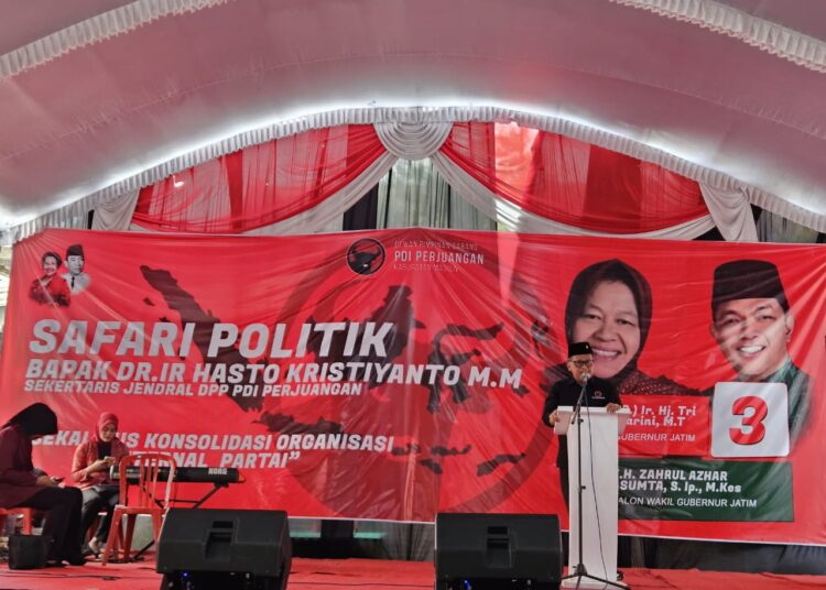 Hasto Kristiyanto Dorong Kader PDI Perjuangan Menangkan Risma-Gus Hans di Pilgub Jatim 2024