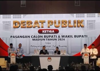 Adu Gagasan di Debat Pilbup Madiun: Infrastruktur vs Pemberdayaan Ekonomi
