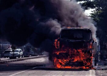 Bus Wisata Religi Asal Sleman Hangus Terbakar di Klaten