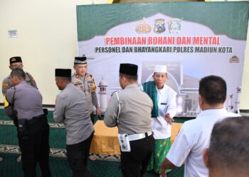 Pasca Pilkada, Polres Madiun Kota Gelar Pengajian untuk Personel