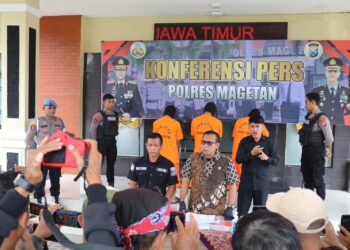 Polres Magetan Berhasil Bongkar Komplotan Pencuri Motor di Kawedanan