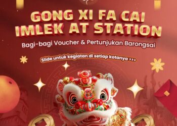 Keceriaan Imlek 2025 Hadir di Stasiun Madiun