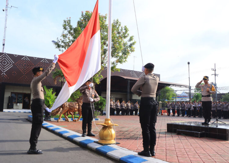Teguhkan Nasionalisme: Polres Ngawi Gelar Upacara Kesadaran Nasional 2025