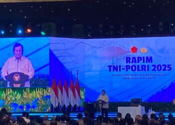 Rapim TNI-Polri 2025, Prabowo Ingatkan TNI-Polri Senjata Adalah Mandat Rakyat