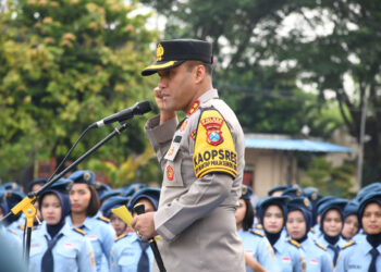 Kapolres Madiun Kota Ajak Siswa Jauhi Perilaku Negatif dan Patuhi Aturan Lalu Lintas  