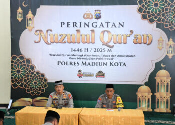 Polres Madiun Kota Peringati Nuzulul Quran 1446 H dengan Kegiatan Keagamaan